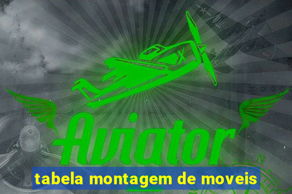 tabela montagem de moveis